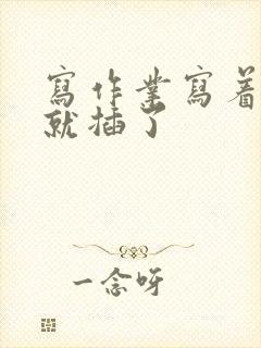 写作业写着写着就插了