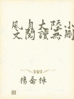 风月大陆小说全文阅读无删减