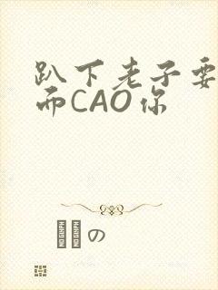 趴下老子要从后面CAO你