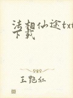 法相仙途txt下载