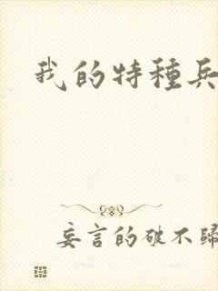我的特种兵男友
