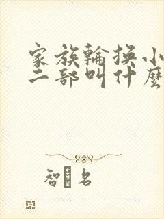 家族轮换小说第二部叫什么名字