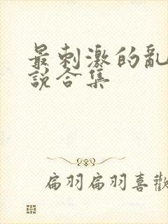最刺激的乱惀小说合集