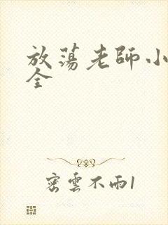 放荡老师小说大全