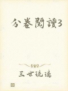 分卷阅读3
