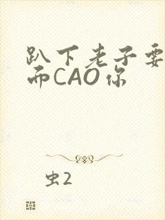 趴下老子要从后面CAO你