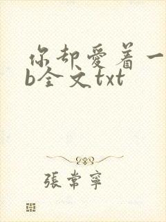 你却爱着一个sb全文txt