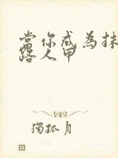 当你成为抹布文路人甲