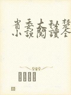 省委大秘楚东恒小说阅读全文