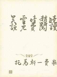 吴雪晴赵晓东小说免费阅读