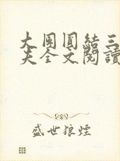 大团圆结三女一夫全文阅读