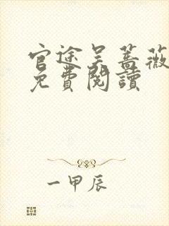 官途吴蔷薇全文免费阅读