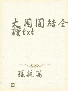 大团圆结全文阅读txt
