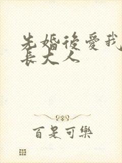 先婚后爱我的市长大人