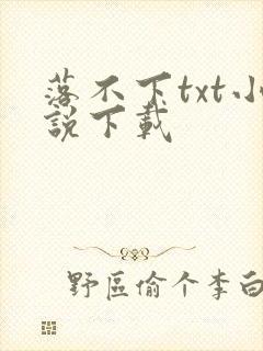 落不下txt小说下载