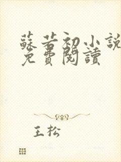 苏若初小说全文免费阅读