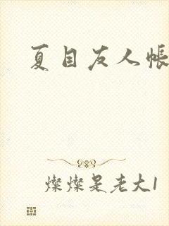 夏目友人帐小说