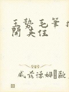 玉势 毛笔 撑开 夹住