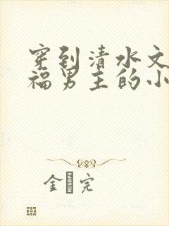 穿到清水文里造福男主的小说