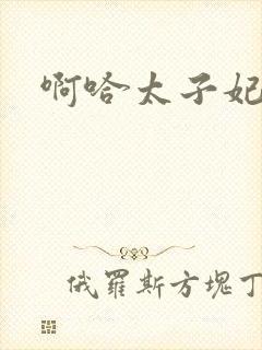 啊哈太子妃好骚