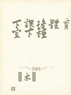 下课后体育器材室下种