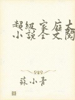 超级家庭大杂烩小说全文阅读