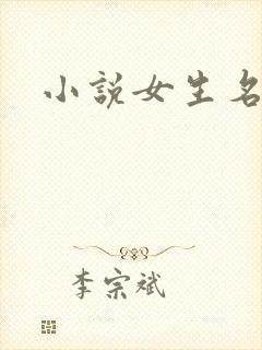 小说女生名字