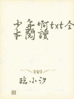 少年啊txt全本阅读