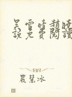 吴雪晴赵晓东小说免费阅读