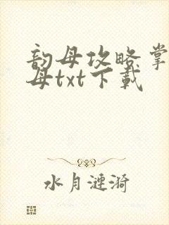 韵母攻略掌中美母txt下载