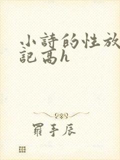 小诗的性放荡日记高h
