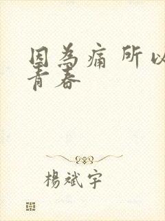 因为痛 所以叫青春