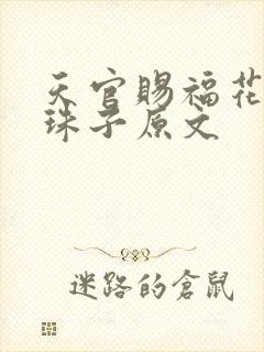 天官赐福花怜塞珠子原文