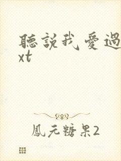 听说我爱过你txt