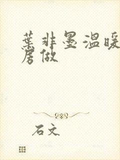 叶非墨温暖在厨房做