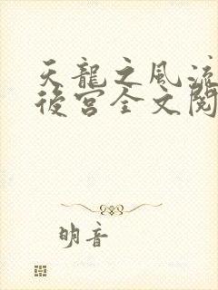 天龙之风流猎艳后宫全文阅读