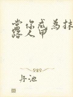 当你成为抹布文路人甲