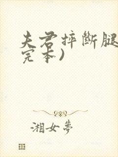 夫君摔断腿后(完本)