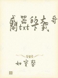 成器的大哥笔趣阁txt下载