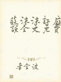 苏沫沫许庭川小说全文免费阅读