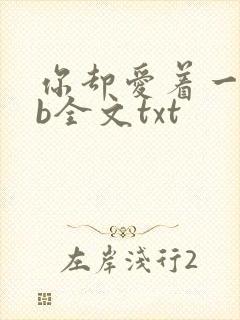 你却爱着一个sb全文txt