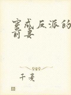 穿成反派的炮灰前妻