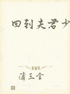 回到夫君少年时