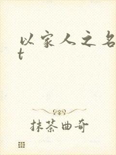 以家人之名txt