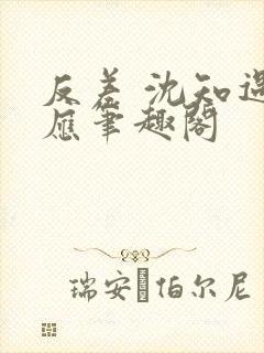 反差 沈知遇晏应笔趣阁