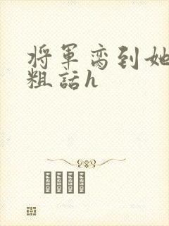 将军脔到她哭h粗话h