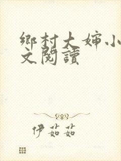 乡村大婶小说全文阅读