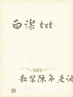 白洁 txt