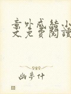 意外成结小说全文免费阅读笔趣阁下载无弹窗