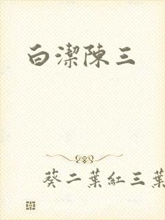 白洁陈三